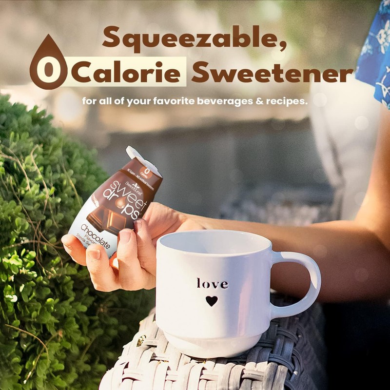 SweetLeaf Stevia Liquid Variety 6-Pack – Caramel, Chocolate, Vanilla Sweet