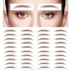 40 Pairs 6D Hair-Like Eyebrow Tattoo Stickers Waterproof Natural Fake