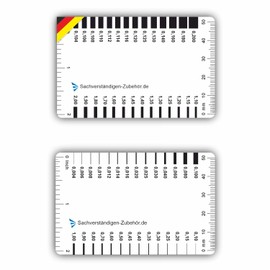 Expert Accessories Set of 2 | Crack Monitor Card Monitoring | Appraiser Equipment | Ruler for Car Value Investigator | Gap Measure Crack Ruler & Measuring Tools for Real Estate Valuation | Value