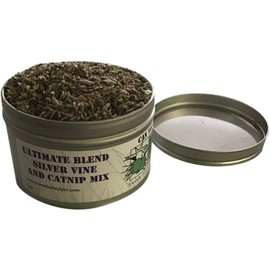 from The Field | Ultimate Blend Catnip & Silver Vine Mix 1 oz Tin | Potent Natural Cat Treat | USA-Grown & Eco-Friendly | Great for Cats Unresponsive to Catnip | Encourages Play & Exercise