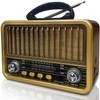 AM/FM/SW Retro Radio with USB/TF/AUX Function