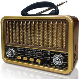 AM/FM/SW Retro Radio with USB/TF/AUX Function