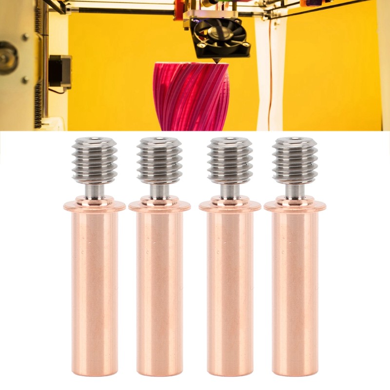 4pcs 3D Printer All Metal Heatbreak Professional Copper Alloy Extruder