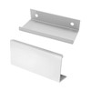 Qjaiune 2PCS Back Mount Finger Edge Pull 80mm/3.15", Aluminum Hidden