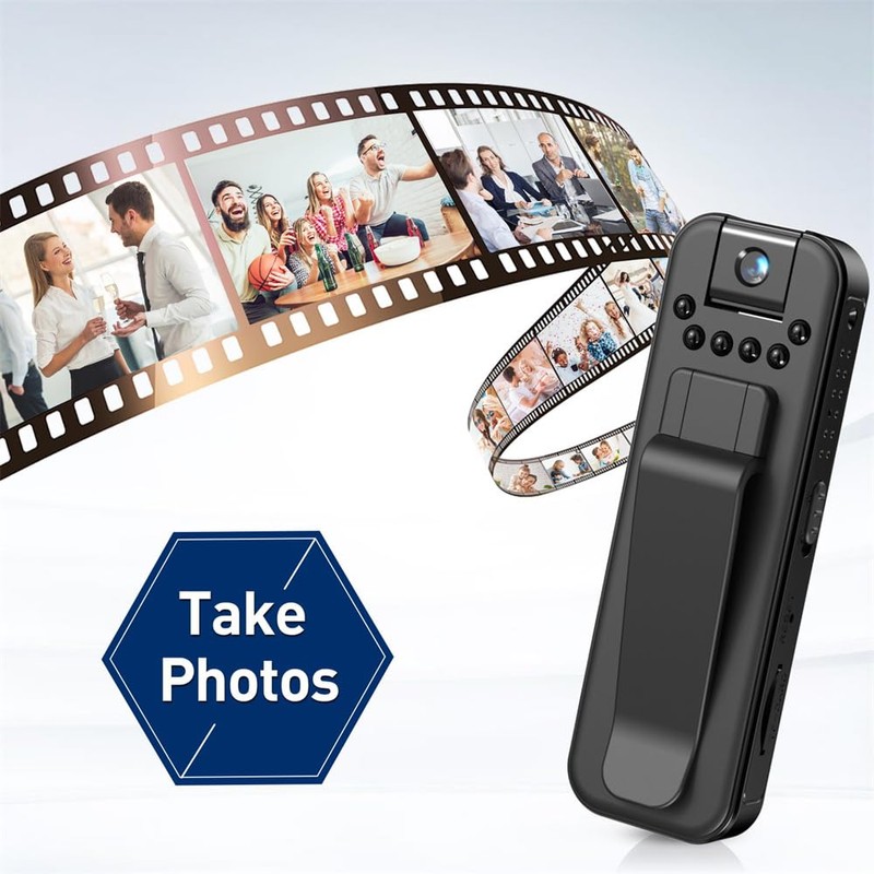 Andoer Corpora Mini Camera, 1080P Police Body CAM with 180°