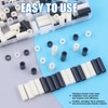 Glarks 180Pcs Nylon Round Spacer Assortment Kit for M5 Screws,