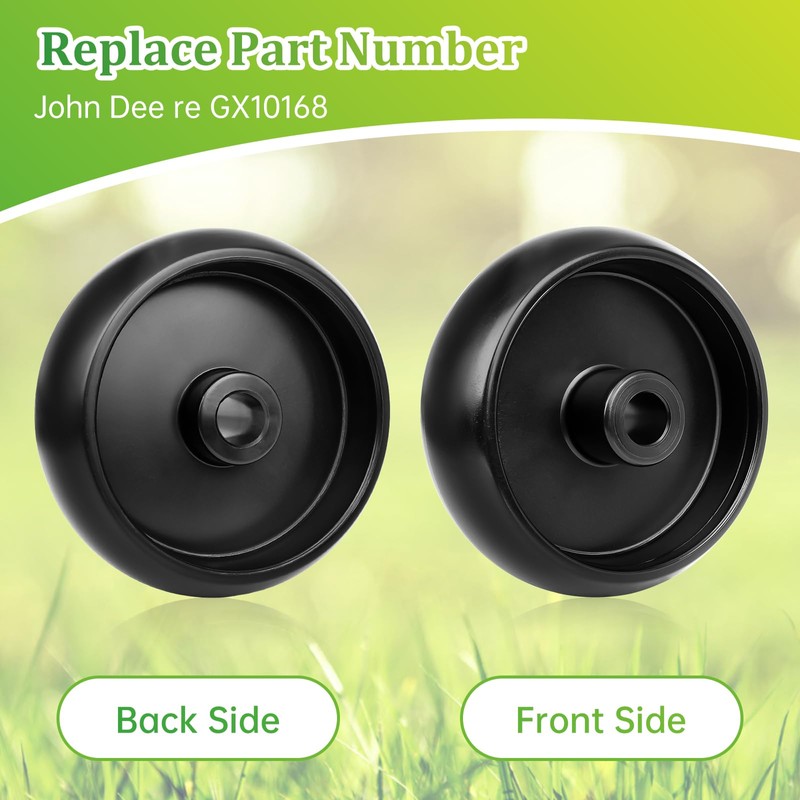 2 Pack GX10168 Deck Wheels Compatible with John Dee re