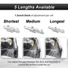 ROMELACK 2PCS Adjustable Aluminum Door Latch Extender Fit For Polaris