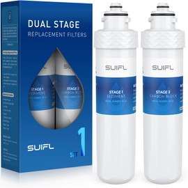 Suifl 2 Stage Cooler Filter Replacement Kit, Compatible With Brio "UVF2" Models, Replacement for Brio MIB200PKF Filter