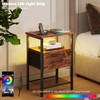 TRIFEBLE Night Stand Set 2, End Table with Charging Station,