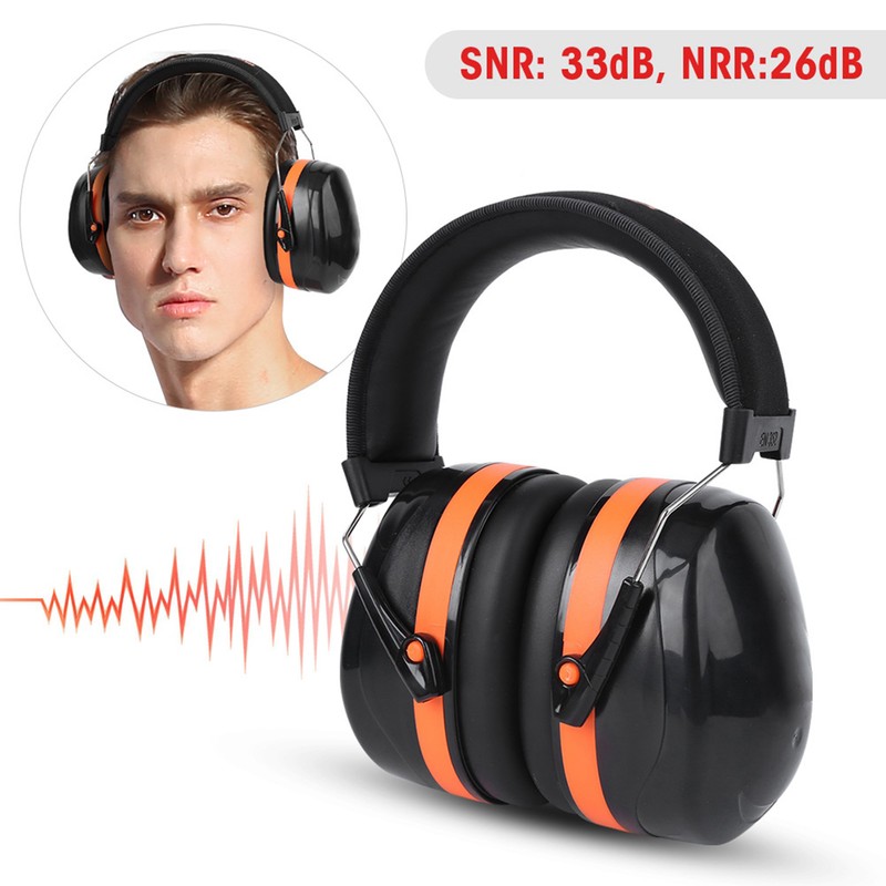 Noise Proof Earmuff Double Lining Head Ear Defender Noise Cancelling