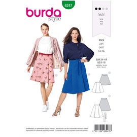 Burda Sewing Pattern 6247 Pleated Skirts Yourself [Ladies Size 6-16] Level 2 Beginners