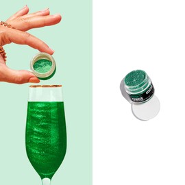 Fancy Sprinkles Holiday Season Premium Edible Glitter, 100% Edible Glitter for Sparkling Food & Drinks No Taste or Texture (4g, Emerald Green)