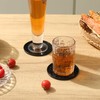Coasters Set of 6,Hot or Cold Drink Coasters with Holder,Modern