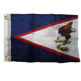 12x18 12"x18" American Samoa 100% Polyester Motorcycle Boat Flag Grommets