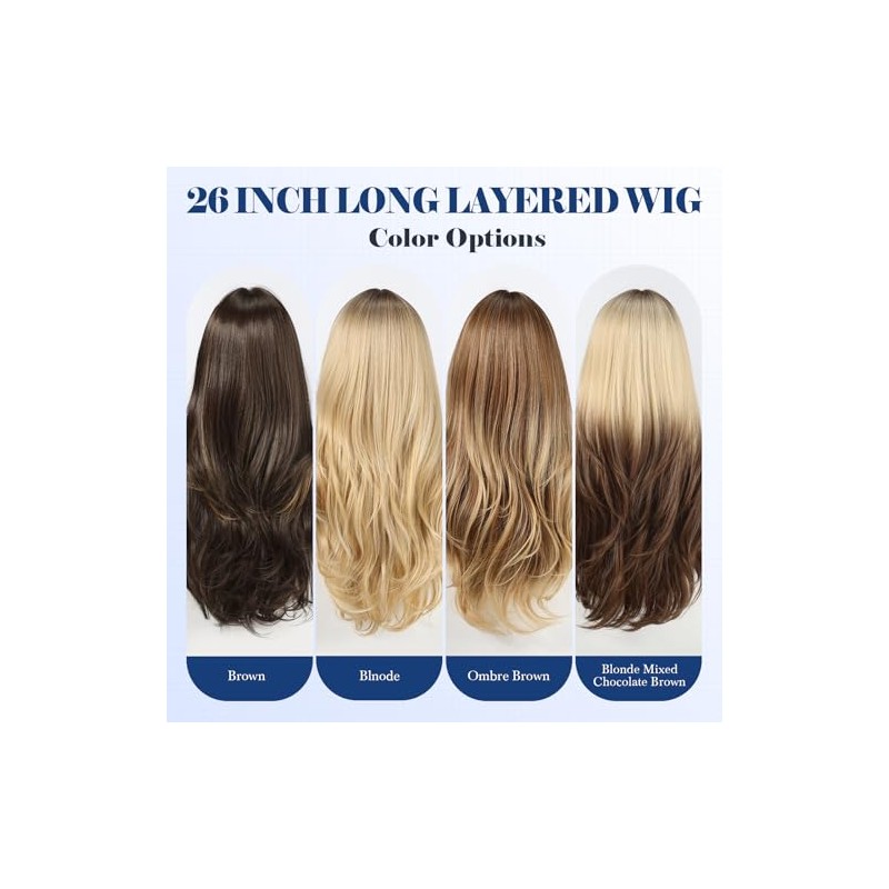 HAIRCUBE Peluca Larga Con Flequillo Rizada Y En Capas Para
