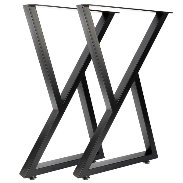 HighFree Heavy Duty Metal Table Legs Set of 2, Industrial