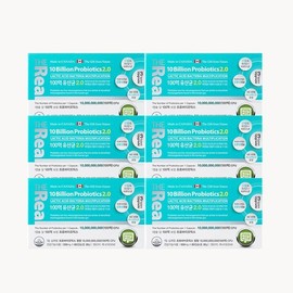 The Real 10 Billion Lactobacillus 2.0 500mg x 60 capsules, 6 boxes, 12 months supply / 더리얼 100억 유산균 2.0 500mg x 60캡슐 6박스 12개월분