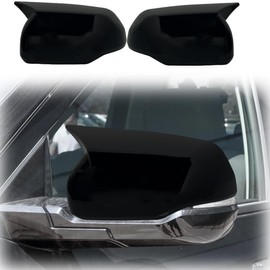 MUXEE Side Mirror Cover,for Toyota Tundra/Sequoia 2022-2025，2PCS Turn Signal housing Cover Sets car Accessories -Carbon Fiber（with Turn Signal Cutout）