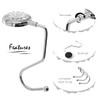 TANOSII Purse Hook Mental Clutch Holder Handbag Rhinestone Hanger for