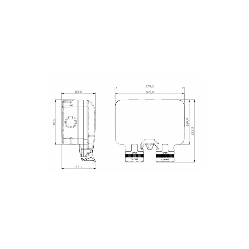 Knightsbridge Remote Controlled IP66 13A 2G outdoor Socket Black OP9R