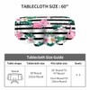 Yibeas Table Cloth Flamingo Round Tablecloth 60 inch Birds Pink