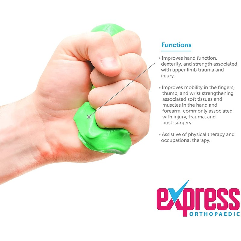 Express Orthopaedic® - Medically Approved Hand Therapy Putty/Resistance Squeeze Putty