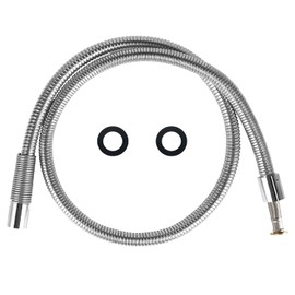KWODE 60” Commercial Pre-rinse Sprayer Hose Replacement Parts for Pre Rinse Faucet, Flexible Stainless Steel Dish Spray Hose for Restaurant Industrial Kitchen Faucets