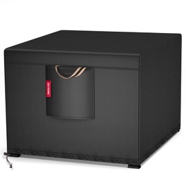 QH.HOME 29&30 Inch Fire Pit Cover Square for Propane Fire Pit Waterproof Heavy Duty Gas Fireplace Fire Pit Table Cover Fits Patio Fire Table