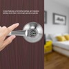 Zinc Alloy Entrance Bedroom Privacy 3 Lever Door Handle Lock