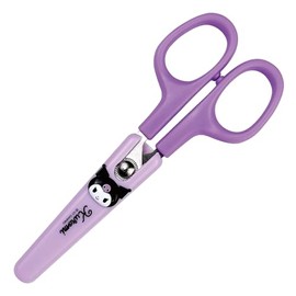 Cute Kitty Friends Figure Safety Scissors with Cover (Purple)