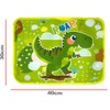 Dinosaur Waterproof Fabric Placemat, Table Placemat, Washable and Heat Resistant,