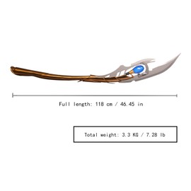 Sword fort Carbon Steel Loki Scepter Life Size Real Metal-Handmade Movie Replica Prop, Light Up Infinity Stone Prop Scepter,Luminous Scepter Props (with Display Stand Base)