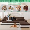 MAXIJIN Couch Cushion Covers Sectional Couch Cover - Sectional Sofa