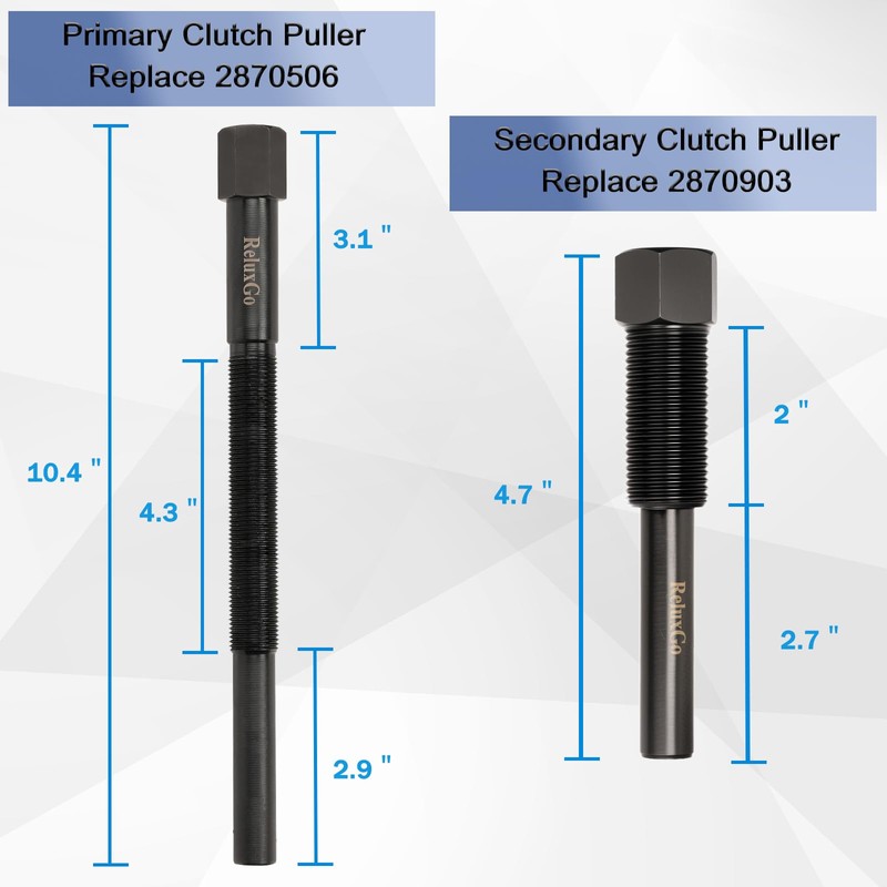 ReluxGo Primary & Secondary Polaris Clutch Puller Removal Tool Fit