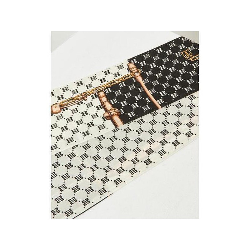 Daks (신세계강남점)DCSC2F025BK SILK100%블랙 롱 스키니 실크스카프 (Shinsegae Gangnam) DCSC2F025BK 100%
