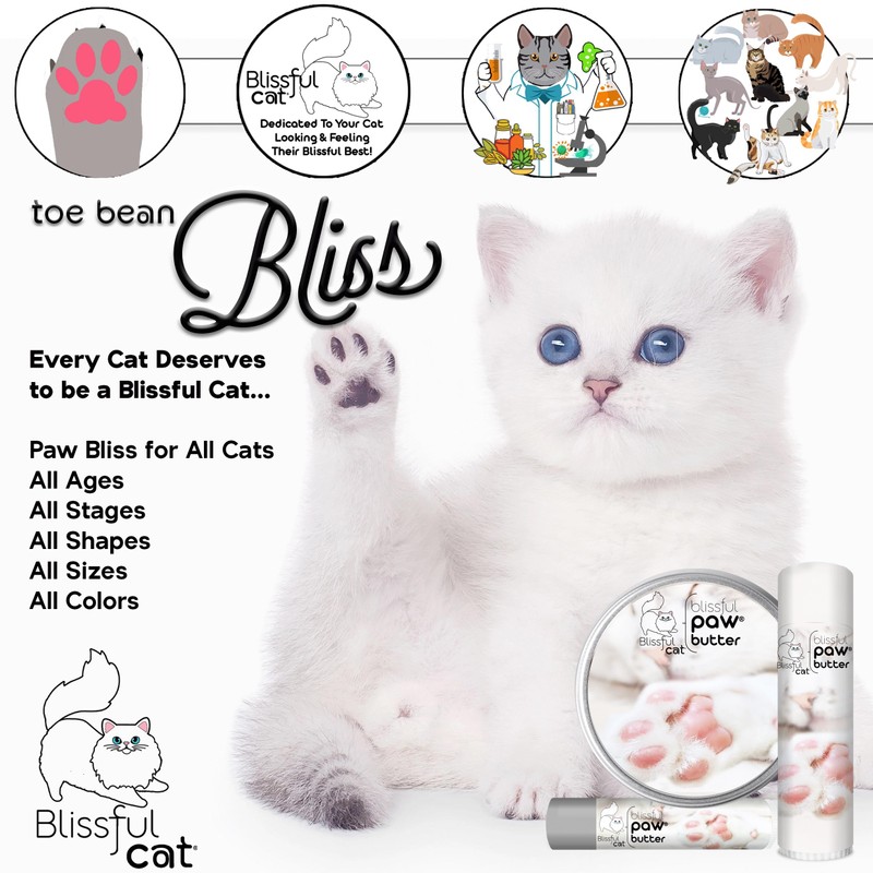 The Blissful Cat Paw Butter, Moisturizer for Dry Paw Pads,