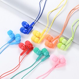 Gaosen 10 Pack Bulk Kids Earbuds for School Classroom Children, Wired in-Ear Headphones 3.5mm Affordable Earphones for Student Boys Girls Toddler Teen and Adult (Mixed Colors)