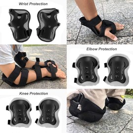 Floatdream Children's Knee Pads, Inline Skate Protective Equipment for Children, Knee Pads and Elbow Pads, Suitable for Roller Skating, Skating, Skateboards, Scooters and Cycling