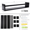 AZSKY Classic Nursery Book Shelves Black Wooden Floating Shelves Wall