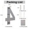Brushed Modern House Number -6 Inch 152mm Height, Made of