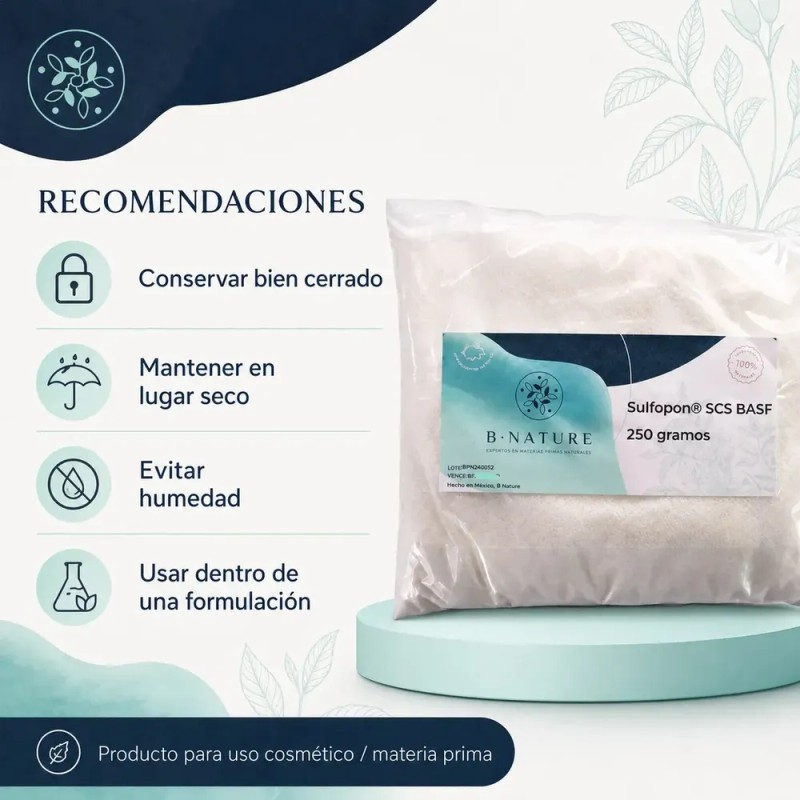 Sulfopon SCS Tensoactivo B Nature Shampoo Sólido 250 g Basf