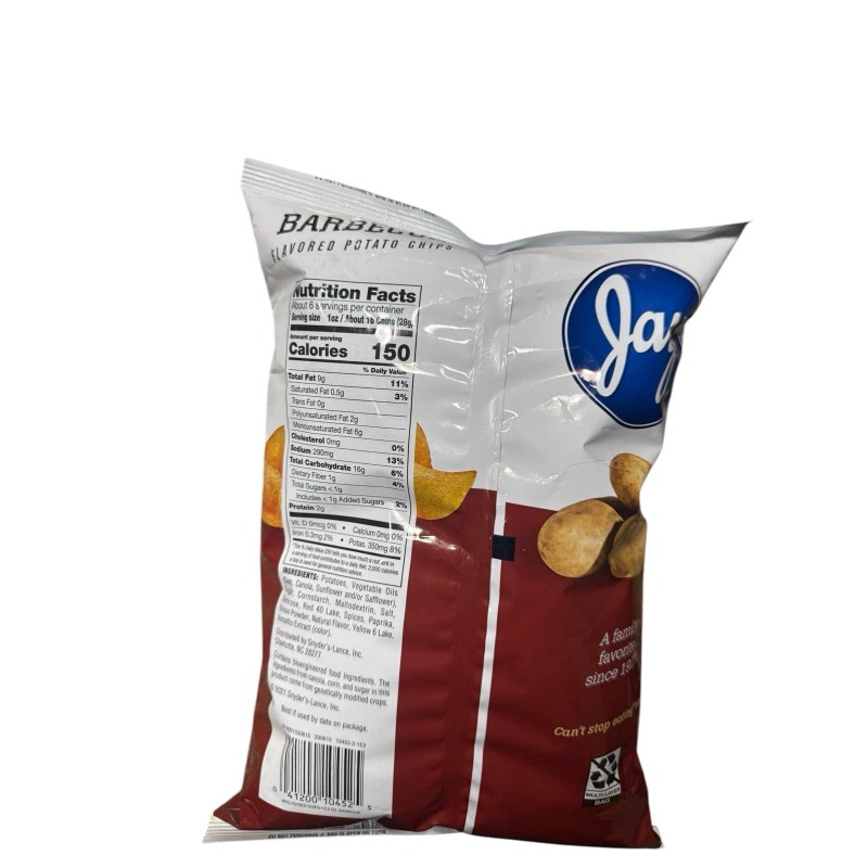 Jays Chips BIG Bag Combo 5 Pack Original BBQ Hot