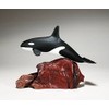 ORCA KILLER WHALE Sculpture by JOHN PERRY Large version 10in