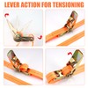 Pack of 4 Lashing Straps with Ratchet, 2 m Long