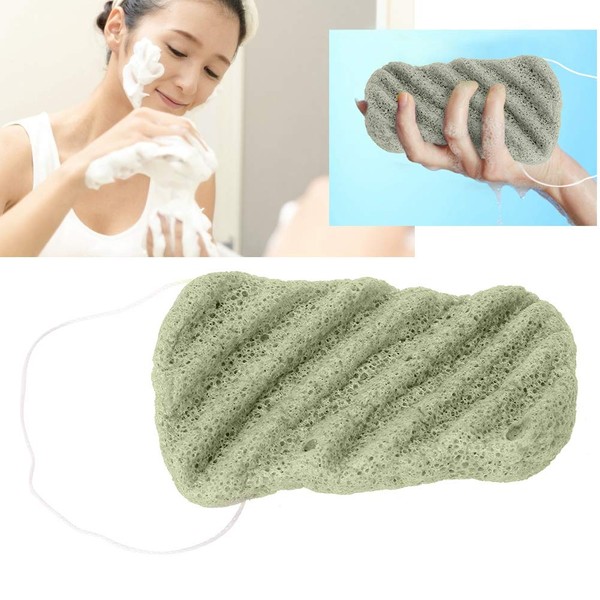 Konjac Sponge, Normal Body with Sling, Large Size, Removes Cleaning