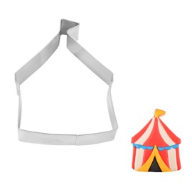 R&M Circus Tent Cookie Cutter Stainless Steel 3.5"