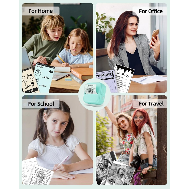 Phomemo Sticker Printer - Mini Printer for Phone, M02X Portable