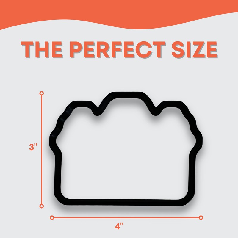 Cortador de galletas para cámara de película con diseño de