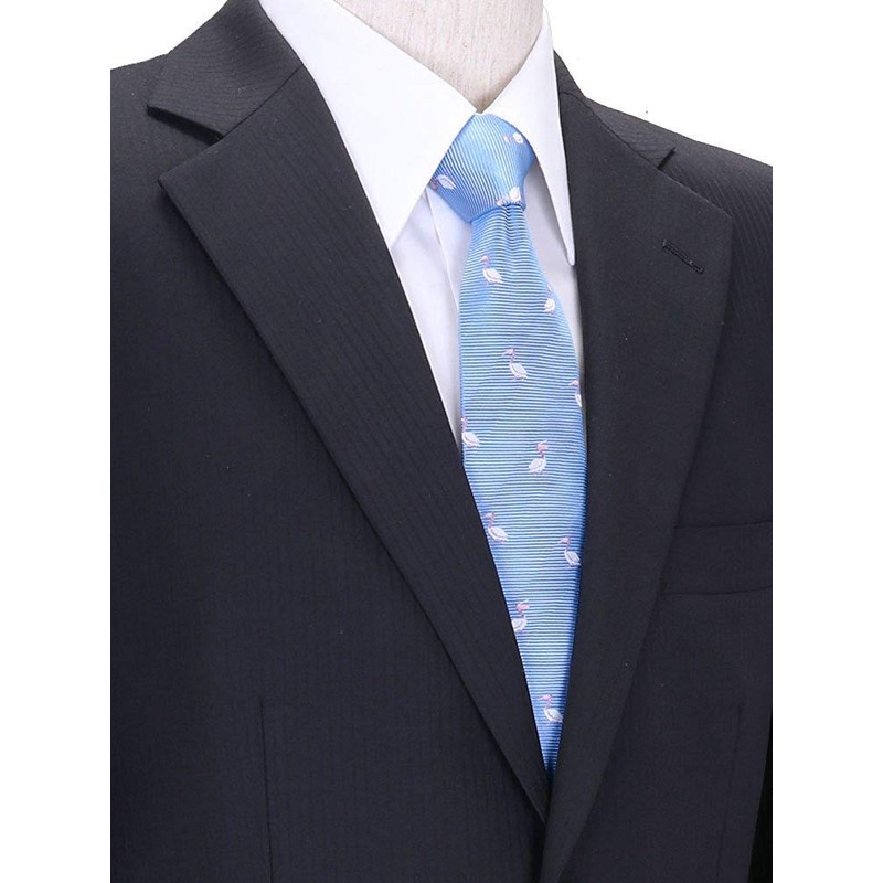[COLORATA] Carolata Bird Pattern Necktie (100% Silk / Jacquard Woven),